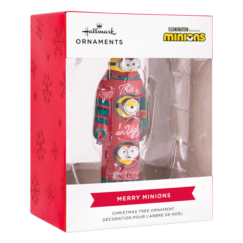 Collectable Minions Christmas - Kevin, Stuart & Bob in Christmas Jumper Ornament