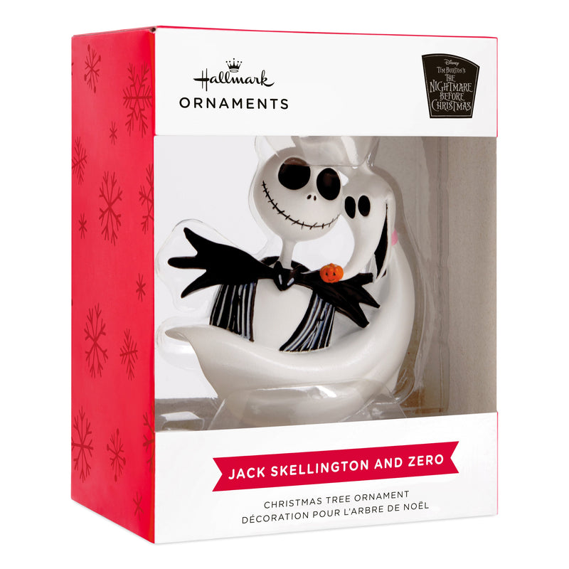Collectable The Nightmare Before Christmas - Jack Skellington & Zero Ornament