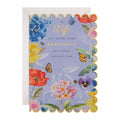 Marjolein Bastin Birthday Card For Wife - Scattered Colourful Flower Design