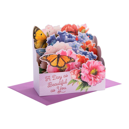 Paper Wonder Any Occasion Card - Marjolein Bastin 3D Pop-Up Flowers Design