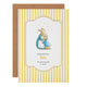 Yellow Beatrix Potter Peter Rabbit New Baby Card