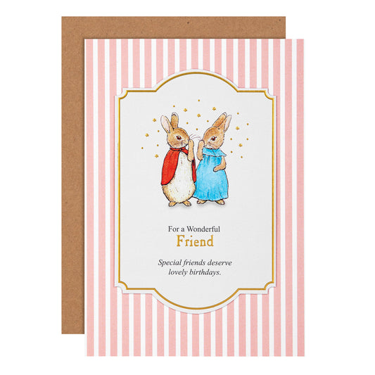 Birthday Card - Pink Beatrix Potter Peter Rabbit™ Design