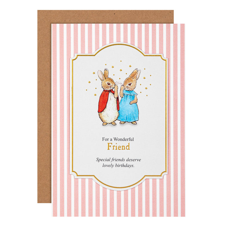 Birthday Card - Pink Beatrix Potter Peter Rabbit™ Design