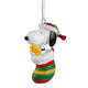 PEANUTS SNOOPY & WOODSTOCK in Stocking Ornament