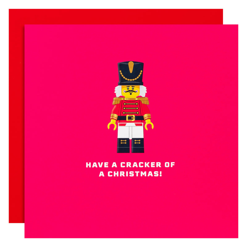 Christmas Card - Pink LEGO® Nutcracker Design