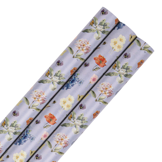 6M Any Occasion Wrapping Paper - 3 x 2M Rolls in 1 Marjolein Bastin Florals Design