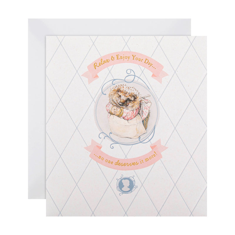 Beatrix Potter Peter Rabbit™️ Classic Mrs. Tiggy-Winkle Design Birthday Card