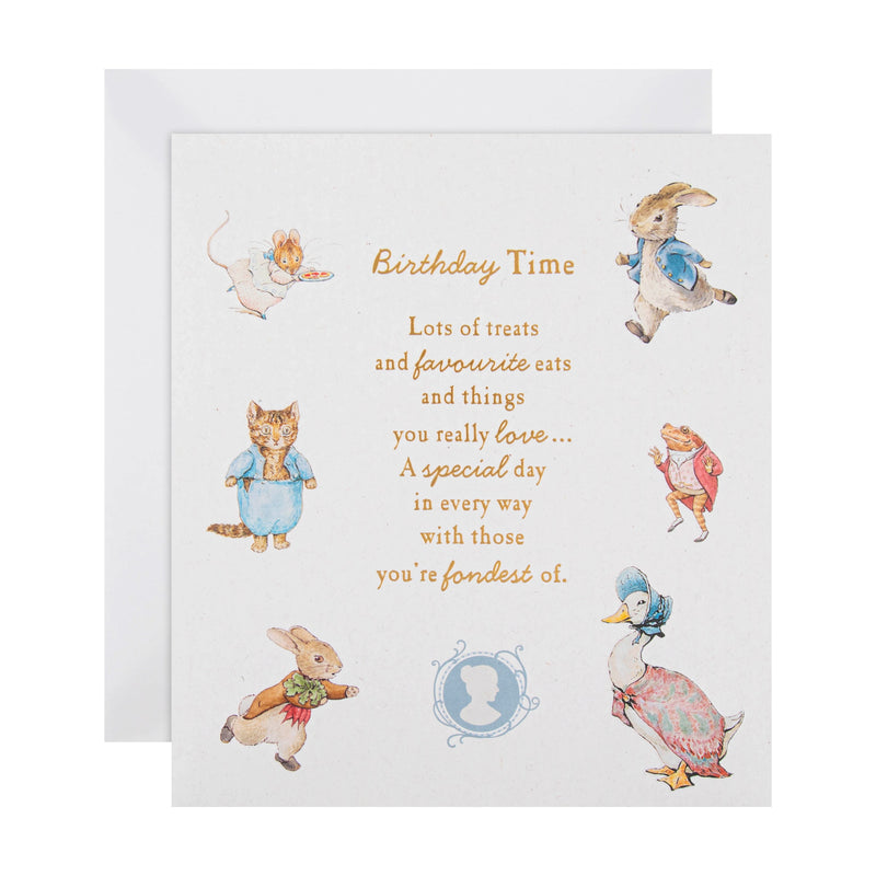 Beatrix Potter Peter Rabbit™️ Classic Multi-Character Design Birthday Card