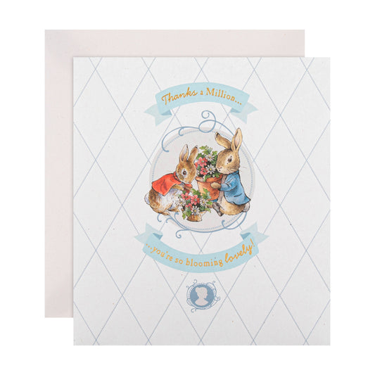 Beatrix Potter Peter Rabbit™️ Classic Flopsy & Peter Design Thank You Card