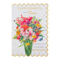 Marjolein Bastin Birthday Card for Mum - Pink Floral Bouquet Design