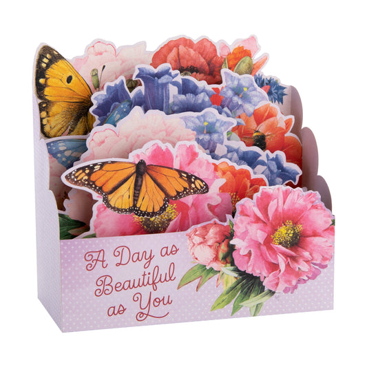 Paper Wonder Any Occasion Card - Marjolein Bastin 3D Pop-Up Flowers Design