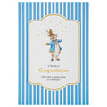 Congratulations Card - Blue Beatrix Potter Peter Rabbit™ Design