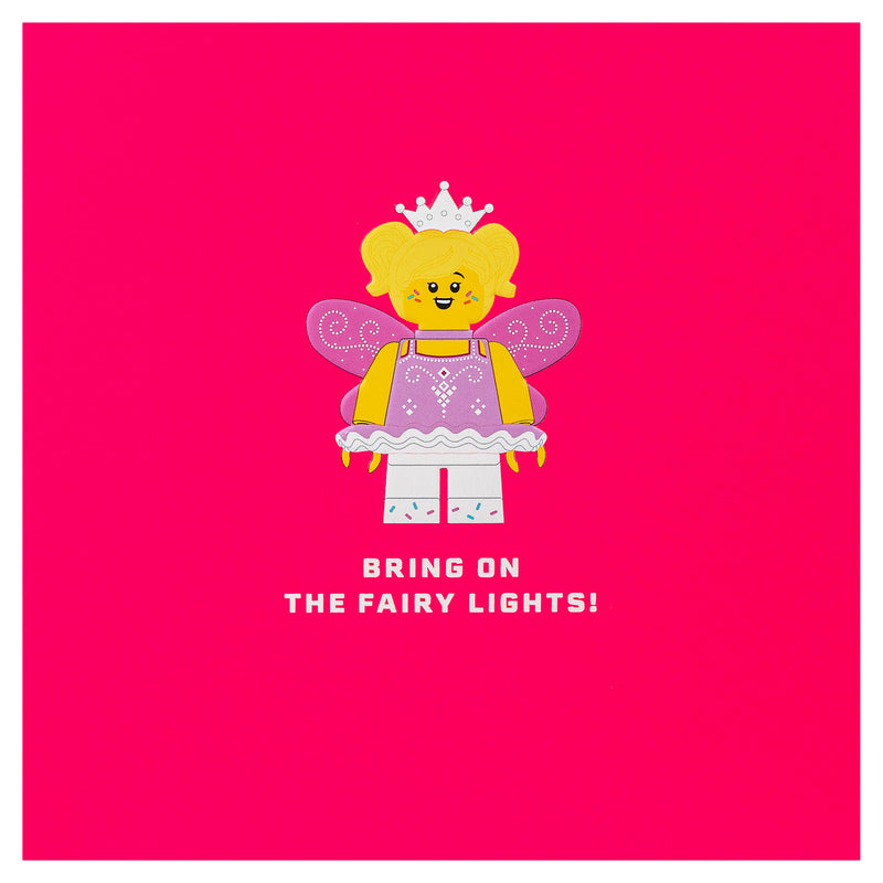 Christmas Card - Pink LEGO® Fairy Design