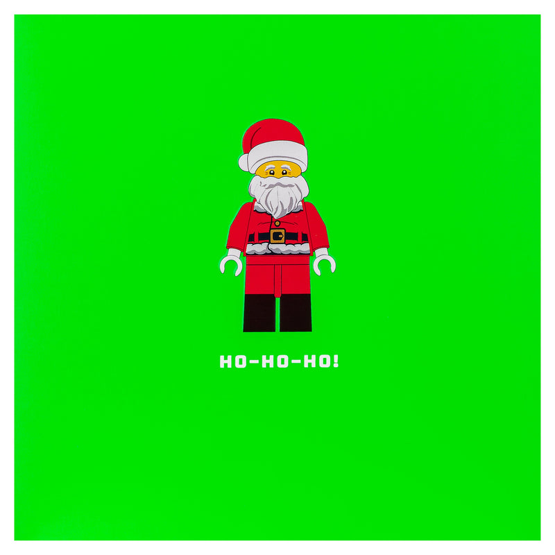 Christmas Card - Green LEGO® Santa Design