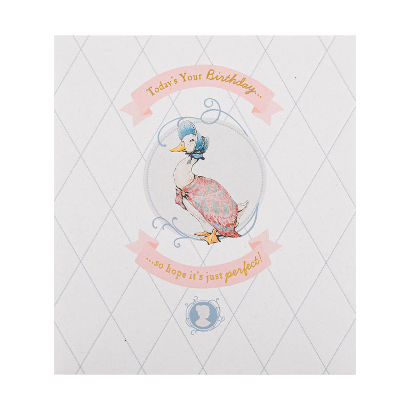 Beatrix Potter Peter Rabbit™️ Classic Jemima Puddle-Duck Design Birthday Card