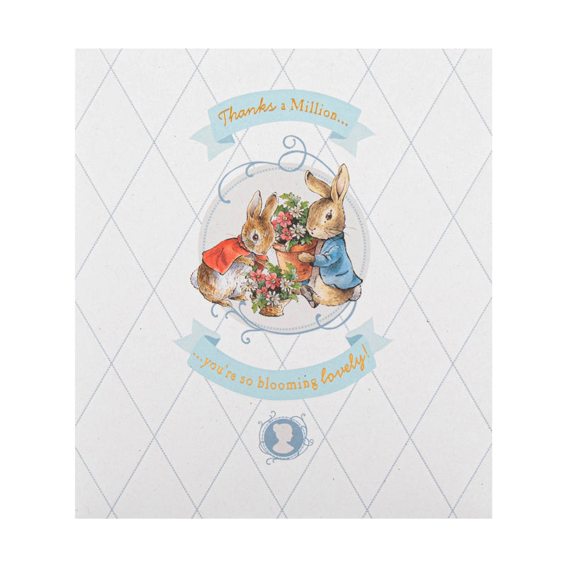 Beatrix Potter Peter Rabbit™️ Classic Flopsy & Peter Design Thank You Card