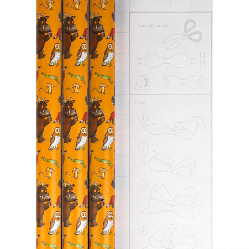 6M The Gruffalo Wrapping Paper Multipack - 3 x 2M Rolls