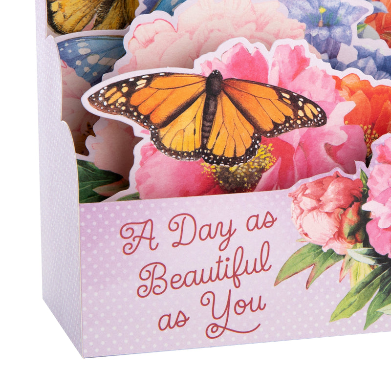 Paper Wonder Any Occasion Card - Marjolein Bastin 3D Pop-Up Flowers Design