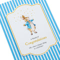 Congratulations Card - Blue Beatrix Potter Peter Rabbit™ Design