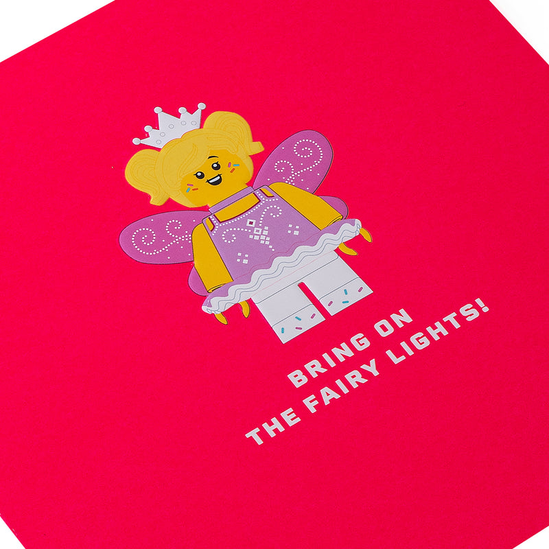 Christmas Card - Pink LEGO® Fairy Design