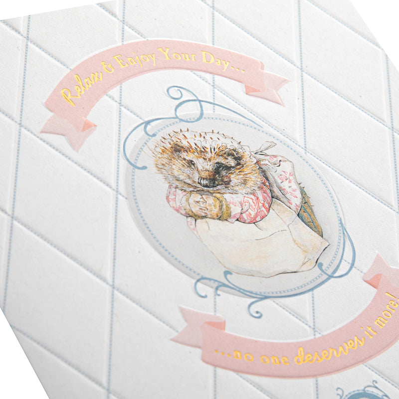 Beatrix Potter Peter Rabbit™️ Classic Mrs. Tiggy-Winkle Design Birthday Card