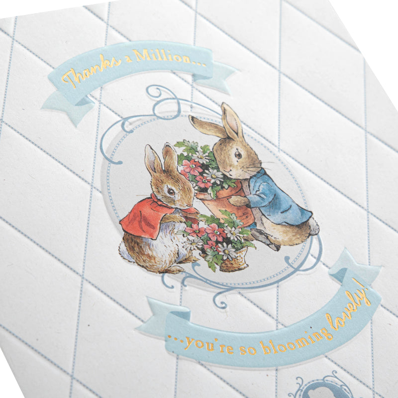 Beatrix Potter Peter Rabbit™️ Classic Flopsy & Peter Design Thank You Card