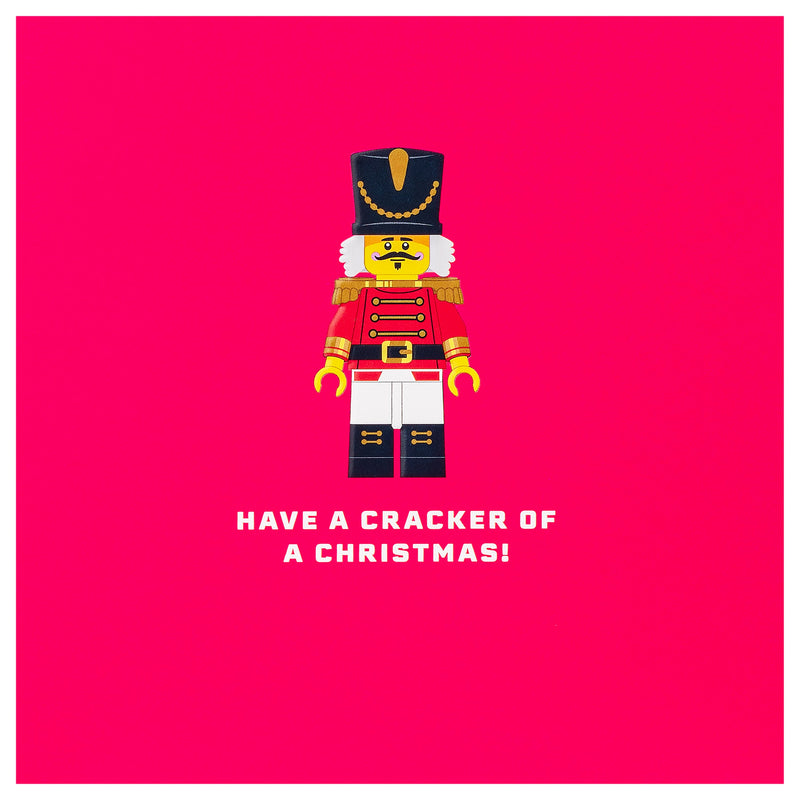 Christmas Card - Pink LEGO® Nutcracker Design