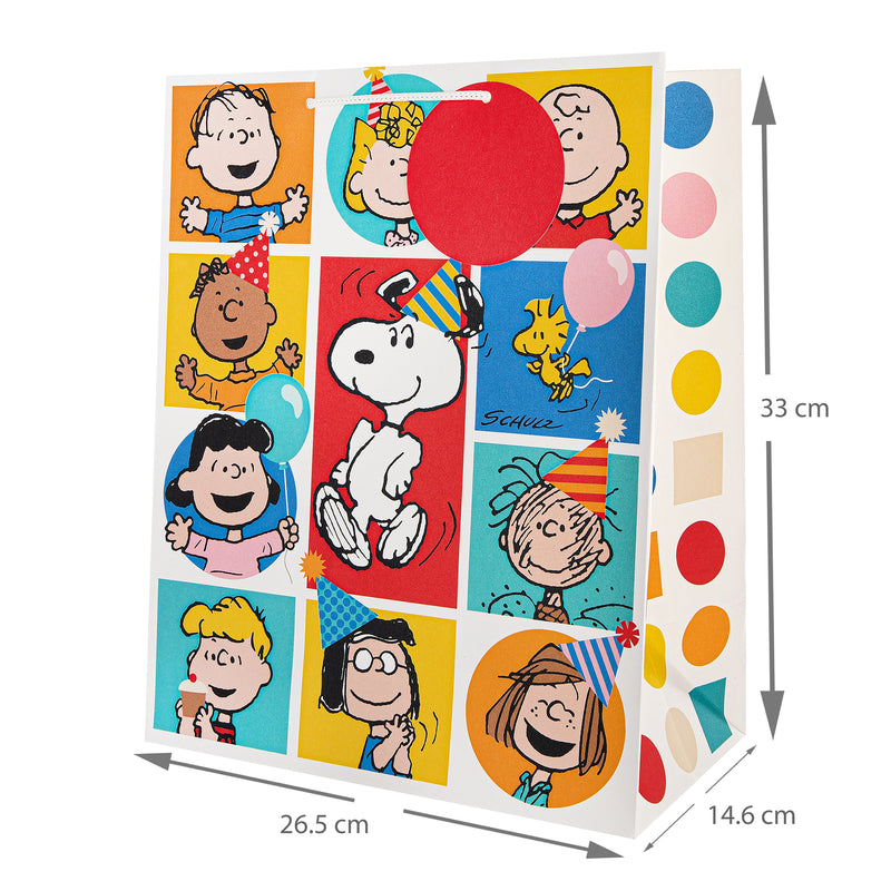 Large Gift Bags - Pack of 3 PEANUTS™ Comics SNOOPY & Gang Design