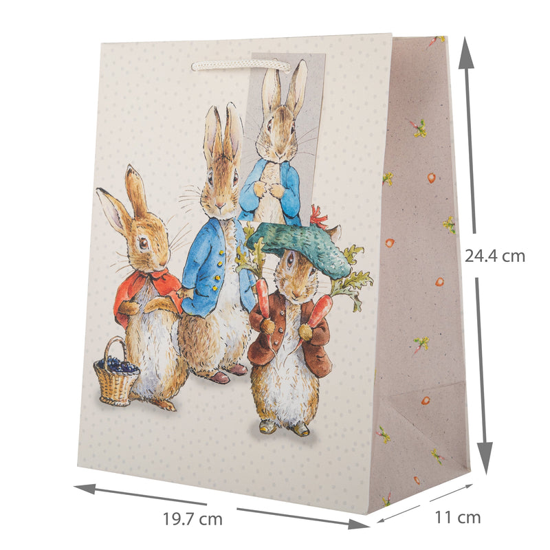 Medium Gift Bags - Pack of 3 Beatrix Potter Peter Rabbit™ & Friends Design