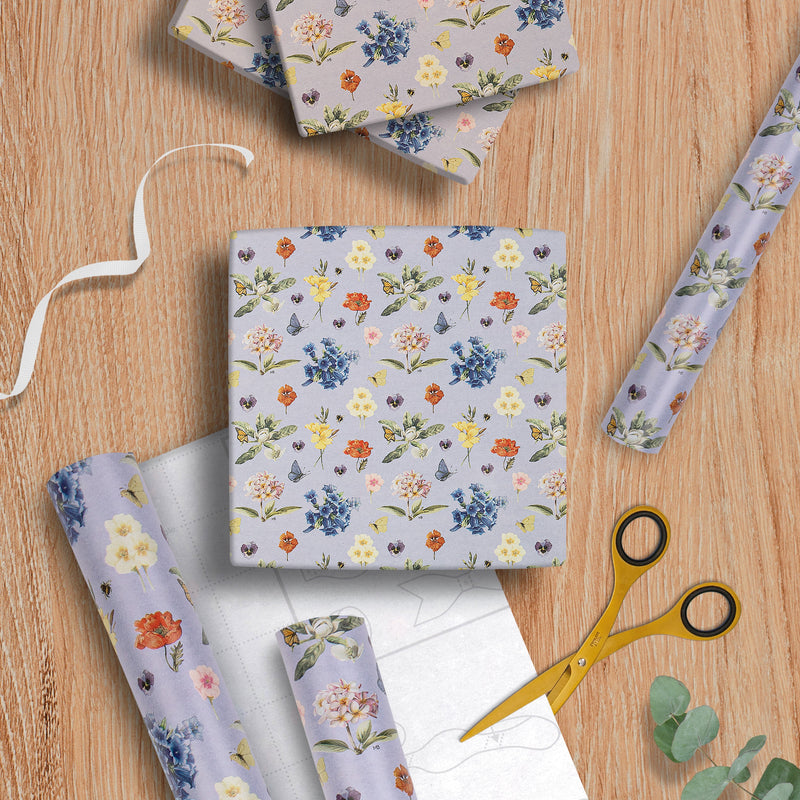 6M Any Occasion Wrapping Paper - 3 x 2M Rolls in 1 Marjolein Bastin Florals Design