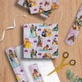 6M Wrapping Paper - 3 x 2M Rolls in 1 Disney Princesses & Pets Design