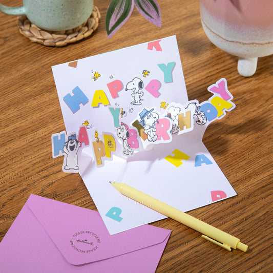 PEANUTS™ SNOOPY 'Colourful Banner' Birthday Card