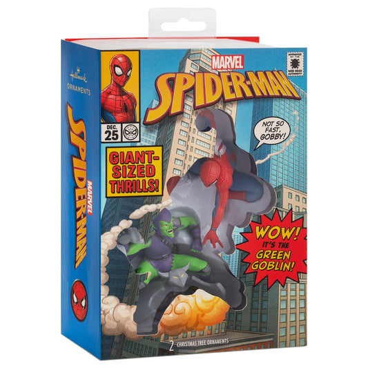 Storied Moments MARVEL Ornaments - Set of 2 - Spider-Man & Green Goblin