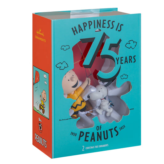 Collectable PEANUTS™ Storied Moments Ornament - Set of 2 Charlie Brown & SNOOPY Design