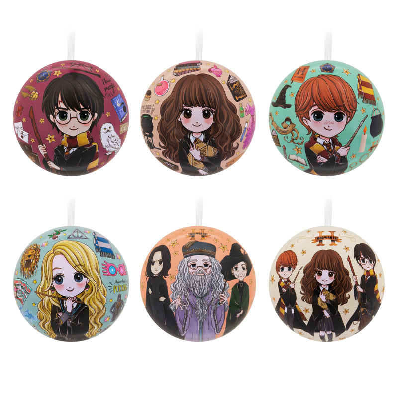 Harry Potter™ Tin Bauble Christmas Ornaments, Pack of 12