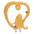 Keepsake Disney Hanging Ornament - Tangled Rapunzel & Pascal Heart Design