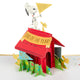PEANUTS SNOOPY & WOODSTOCK 3D Pop Up Father's Day Card for Dad