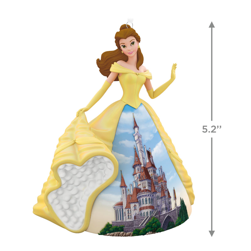 Keepsake Disney Ornament - Beauty & the Beast Belle & Castle Design