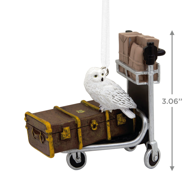 Collectable Harry Potter™ - Trolley with Trunk & Hedwig the Owl Ornament