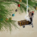 Collectable Harry Potter™ - Trolley with Trunk & Hedwig the Owl Ornament