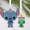 Funko POP! Disney Lilo & Stitch Christmas Ornaments - 2 Pack Stitch & Scrump