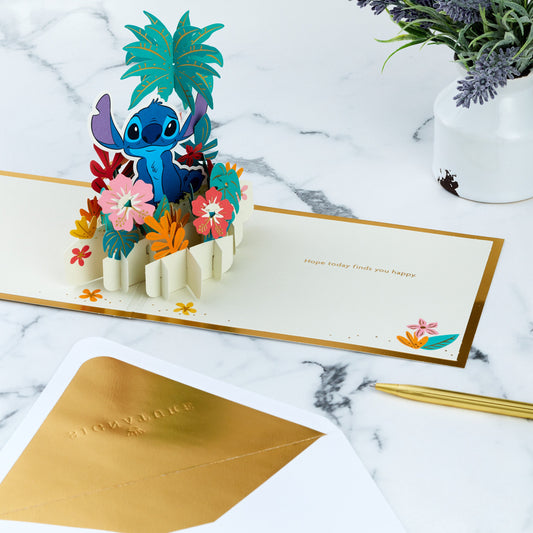 Any Occasion Card - 3D Pop-Up Disney Lilo & Stitch Design