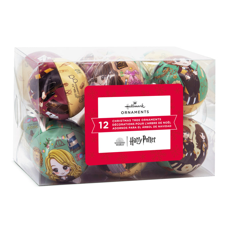 Harry Potter™ Tin Bauble Christmas Ornaments, Pack of 12