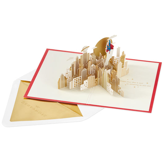 Any Occasion Card - 3D Pop-Up DC Comics Superman Design