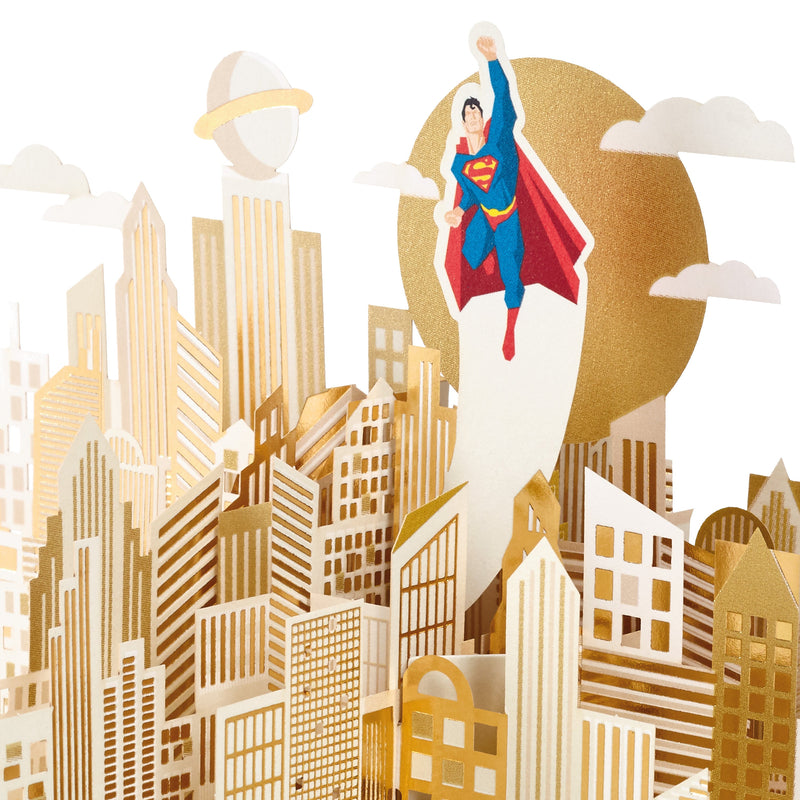 Any Occasion Card - 3D Pop-Up DC Comics Superman Design