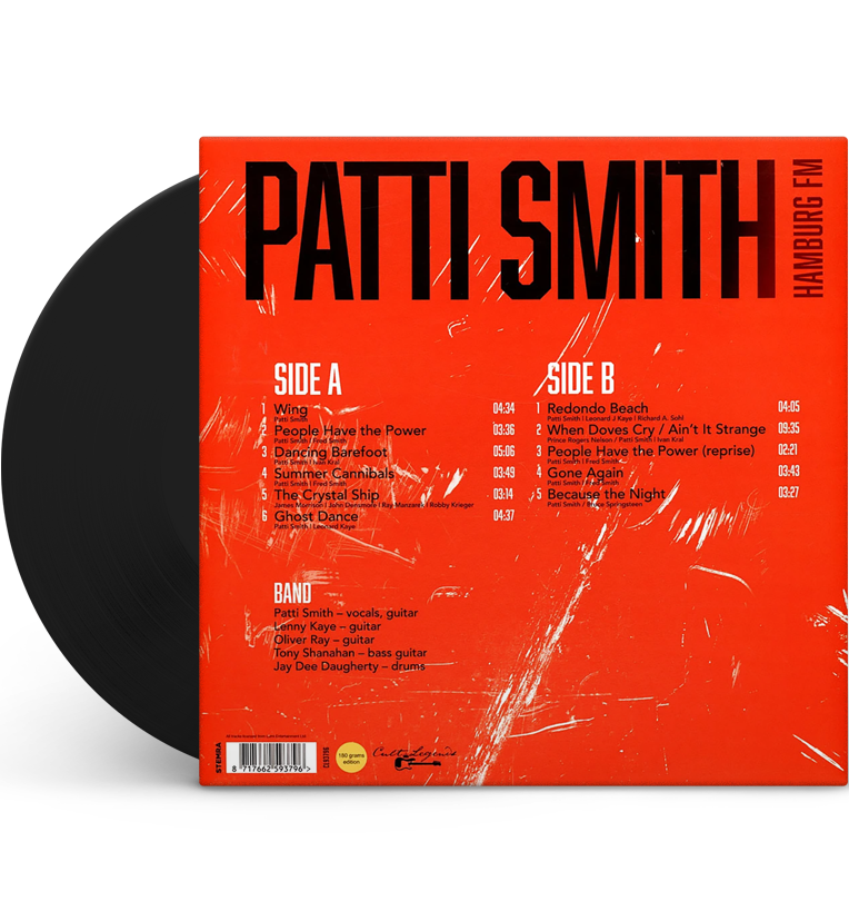 Patti Smith – Live in Hamburg, 1996 (12-Inch Album on 180g Vinyl), close-up detail