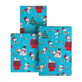 6M Christmas Wrapping Paper - 3 x 2M Rolls in 1 PEANUTS™ SNOOPY Design