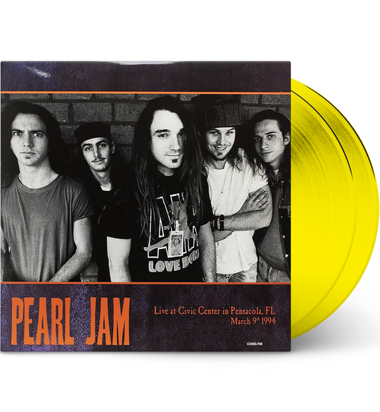 Pearl Jam – Live at the Pensacola Civic Center, Florida, 1994 (Double-LP on 180g Yellow Vinyl) collectible from Coda Records