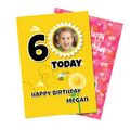 Personalised Greeting Card, side angle