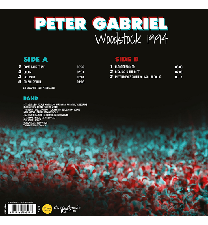 Peter Gabriel – Woodstock 1994 (12-Inch Album on 180g Vinyl)
